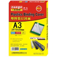 Wenyi Tesco OAego Wenyi Tesco A3 Binding Film Cover Transparent Binding Cover File Binding Film Hard