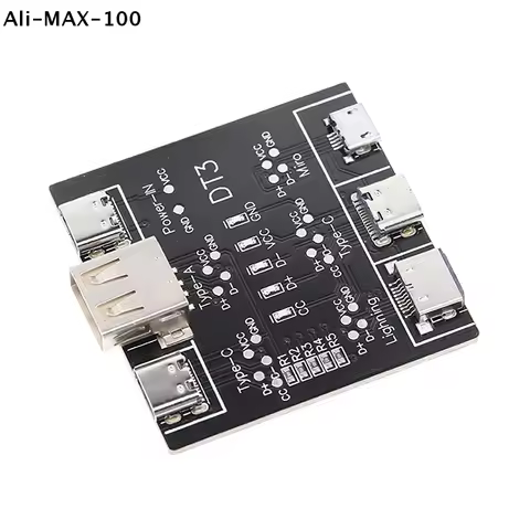 【Au】【YB】DT3 Data Cable Detection Board USB Tester For Type-C Micro USB C Short Circuit On-Off Switch