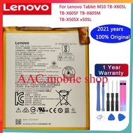 Lenovo 100% 4850MAh L18D1P32 Tab เปลี่ยนแบตเตอรี่สำหรับแท็บเล็ต Lenovo M10 TB-X605L TB-X605F TB-X605