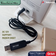 5V USB Cable Step Up To 12V DC Adapter Modem