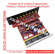 KIT POWER SPEAKER AKTIF STEREO DMS 7000 PLS 2 TINGKAT MIXING DIGITAL ECHO MIC MIK SUBWOOFER SUB DMS7