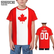 2025 New AdultCustom Name Number Canada Flag Emblem 3D T-shirts For Kids Youth Boy/Girl Tees jersey