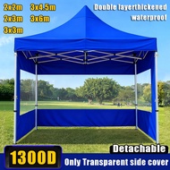 6x6 6x10 10x10 10x15 10x20FT tent side cover sun shade awning canopy Rainproof Kanopi Pasar Malam 8x