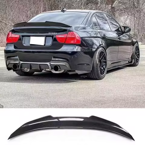 For BMW E90 3 Series 2009-2012 320i 325i 330i 335i PSM MP Carbon Fiber And ABS Car Modification Rear