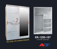 Lemari pakaian besi 2 Pintu Sliding KECIL XR-1250-157