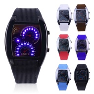 Aviation LED Electronic Watch Fan-Shaped Dashboard Watch Men's Electronic Sports Watch Watch 2025/12