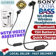 Sony Extra Bass WI-XB400 Wireless In-ear Bluetooth Headphones Earphones 15hr battery life, Hands-Free Calling, and Clear