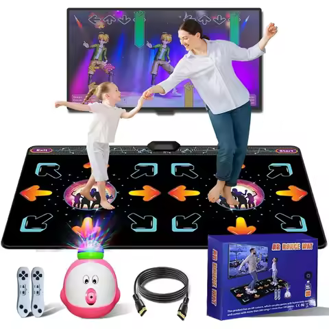 Dance Mat Game with Camera for TV, Ideal for Families and Fitness, Great Gift Idea