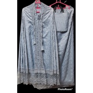 Original lace silk mukena / paris silk mukena / traveling mukena / contemporary mukena / mukena / vi