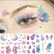 MATA [Ready & Original] HOLO_COS Sparkling Butterfly Wings Stickers Waterproof Temporary Tattoo Stic