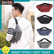 SAYME shop Men Cross body bag Men tas dada lelaki Bag bag lelaki Lelaki beg pinggang lelaki Kanvas b