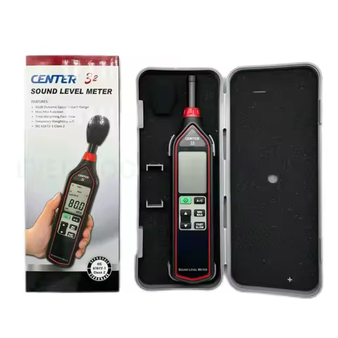 CENTER-32 Sound Level Meter Complies with IEC 61672-1 Class 2 Standard Frequency Weighting A/C