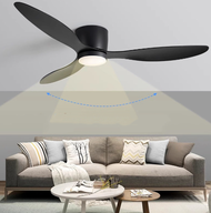 Kipas Angin Gantung Lampu Tri Color Ceiling Fan 42 Inch - YN-45 - Black F269