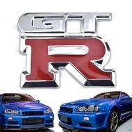 MKR 1Pc GTR Metal Chrome 3D Car Badge GTR Car Sticker GTR Metal Sticker Car Styling Nissan GTR