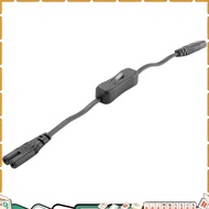 Power Extension Cord, Iec320 C7 to C8 Power Adapter Extension Cord with Switch Control with "8" Inte