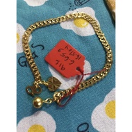 gold 916 bells with style bracelet/金916 带铃铛🔔手链