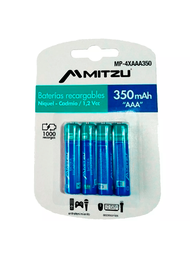 4 Pilas Recargables Triple A 350mah 1.2v Ni-cd Aaa Original