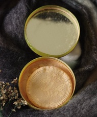 古董日本製綠色賽璐珞蜜粉盒 W838