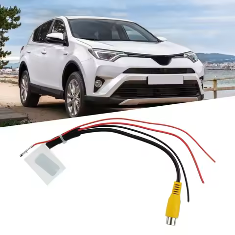 Auto Rearview Backup Camera Wiring Harness Adapter Reverse Camera Cable Connector 24-Pin For Toyota-