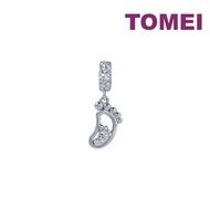 TOMEI Foot-Print Charm White Gold 585