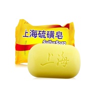 Shanghai Sulfur Soap 85g Cleansing Mites Anti-itching Bath Soap Face Wash Soap Medicated Soap