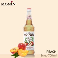 📌ส่งฟรี MONIN Peach Syrup 700 ml. 6 bottle โมนิน พีช ไซรัป 700 มล. 6 ขวด
