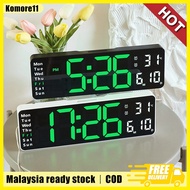 Jam digital dinding LED Digital Wall Clock Large Display Alarm Clock for Living Room LED Wall Clock 