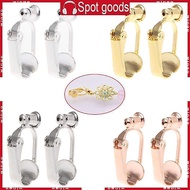 WIN Clip on Earring Converter Secure Hypoallergenic Secure Earring Clip  Fading DIY Jewelry Making C