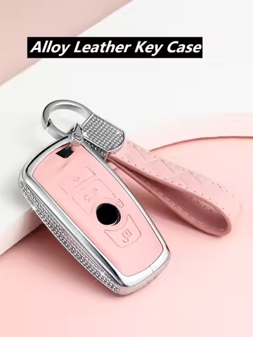 Leather Car Key Case For BMW X1 X3 X4 X5 X6 E38 E39 E46 E83 E60 E34 F30 F10 E53 F10 G30 G38 1 3 5 7 