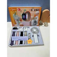 S9 Ultra Max Suit 7 in 1 Set Ultra SmartWatch Mini Portable Fan Bluetooth Earphones 49mm Screen Spor