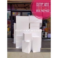 Polyfoam Gabus Cucuk Bunga Gabus Petak Polistren Stand Box Bunga Flower Foam Box Polystyrene Square 