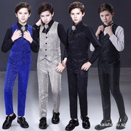 British Style Boy Vest Shiny Suit, Party/Wedding/Piano Performance Dress 7N2B EXHN XZT1 ZXV6