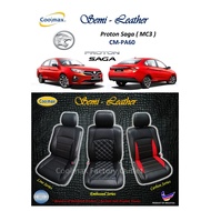 Coolmax - Semi Leather : Proton - New Saga MC3  ( Car Seat Cover full-set / Sarung Kusyen Kereta yg 