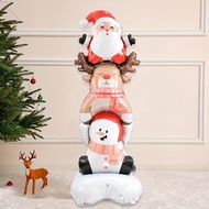 59inch Christmas Balloons New Year Snowman Santa Claus Standing Balloon Party Gift Home Party Needs