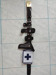Security Guard  Set Belt(medecine kit,posas holder,flashlught holder,3pcs clip, holster,buckle,and b