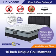 10-in Perfecta Unique Coil Mattress - Ready Stock - Single - Super Single - Queen - King size