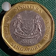 Uang Kuno 1 Dollar Singapura