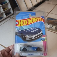 Hot wheels 95 mazda rx-7 falken siver Blue
