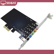 SD&HI PCI-E 5.1 Sound Card Computer PCIE 5.1 Channel 3D Audio 6 Channels 3D Games Music Digital Soun