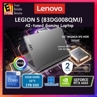 LENOVO LEGION 5 AI GAMING LAPTOP  83DG008QMJ (i7-14650HX/16GB OR 32GB DDR5/1TB SSD/16" WQXGA 165HZ/N