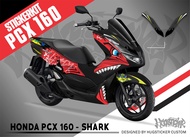 Hugsticker สติ๊กเกอร์ติดรถ สติ๊กเกอร์ PCX 150/PCX 160 ลายฉลาม (Shark)