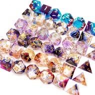 Sharp Angle Resin Dice Set Sharp Dice Cthulhu Multi-faced Dice DND Running Group Sieve