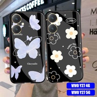 Softcase Glass Kaca VIVO Y27 4G VIVO Y27 5G [M152] Case hp VIVO Y27 4G VIVO Y27 5G - Casing VIVO Y27