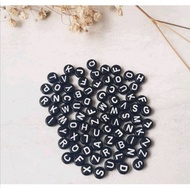 (200 pcs) Alphabet Letter Beads Round Letter Beads Alphabet Letter Beads/