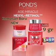 10gr Day Cream PONDS Age Miracle Moisturizer Anti Aging+Glowing With Retinol Spf 18 Travel Size - Cr