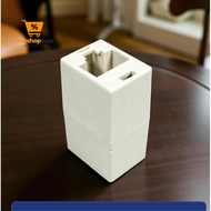 RJ45 Network Changer LAN Extension Connector Adapter