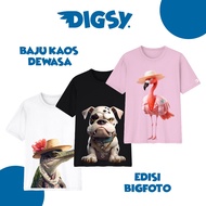 Bigfoto Grumpy Bulldog And Crocodile Floral Women's T-Shirt