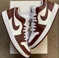 Air Jordan 1 Low 深酒紅色 (Team Red) 原廠直出