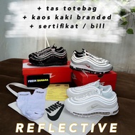 Sepatu Air Max 97 Airmax Full All Rush Pink Triple Black White Undefeated Red Silver Bullet Airmax