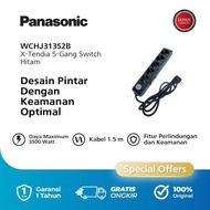 Panasonic Xtendia 5 Gang Switch Black
